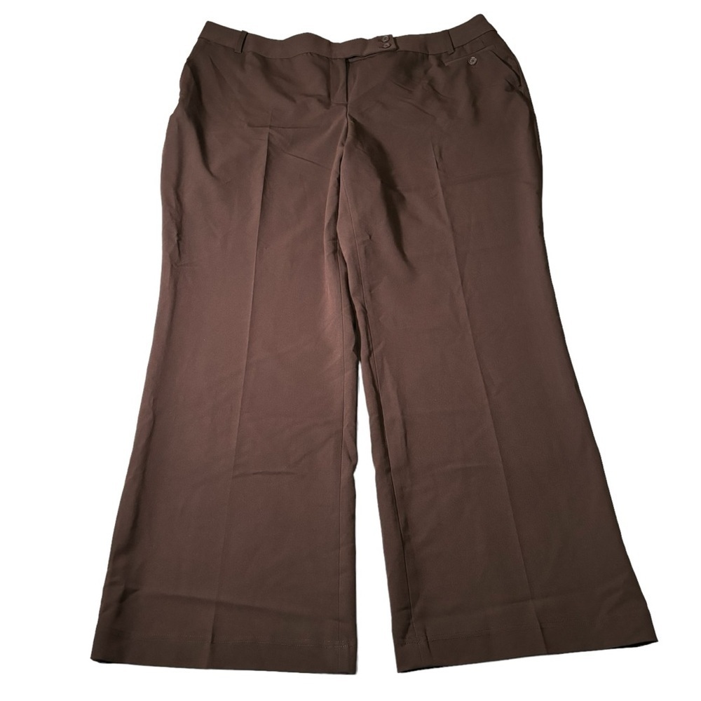Dalia Collection Trouser Pants Size 20 Brown Office Career Workwear NWT